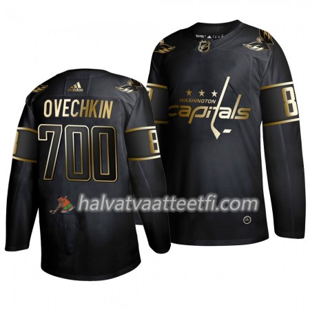 Miesten NHL Washington Capitals Pelipaita Alexander Ovechkin 700 Goals Adidas 2019-20 Musta Golden Edition Authentic Miesten NHL Washington Capitals Pelipaita Alexander Ovechkin 700 Goals Adidas 2019-20 Musta Golden Edition Authentic